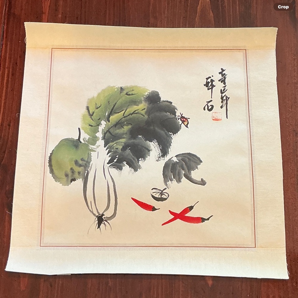 Japanese ink art on rice paper